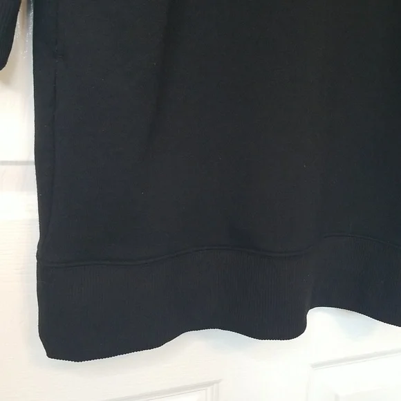 Athleta Circa Black With White Stripes Longsleeve Mini Track Dress - Picture 8 of 15